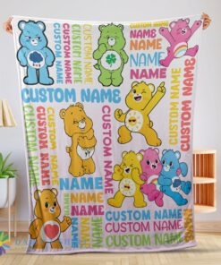 Hot Good Cute Care Bears & Friends Blanket Fleece Customized Blanket