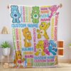 Original Cute Care Bears & Friends Blanket Fleece Customized Blanket