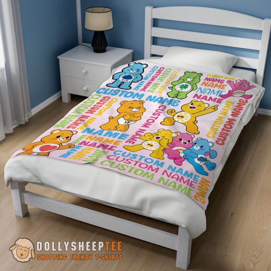 Cute Care Bears & Friends Blanket Fleece Customized Blanket