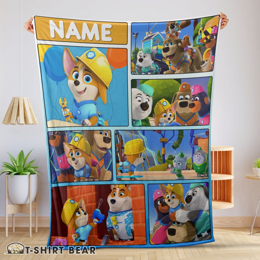 Cute Cartoon PAW Patrol Baby Animals Blanket Fleece Customized Blanket