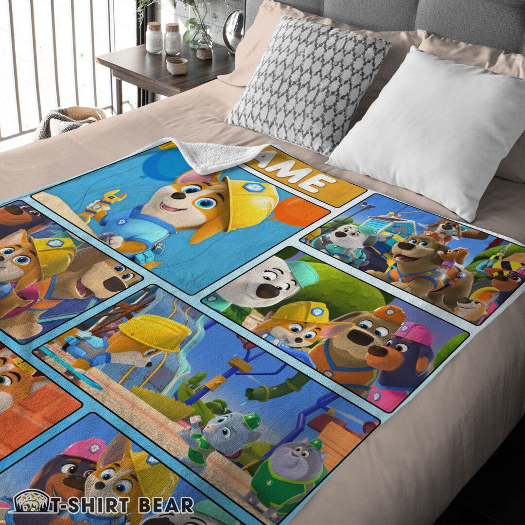 Cute Cartoon PAW Patrol Baby Animals Blanket Fleece Customized Blanket