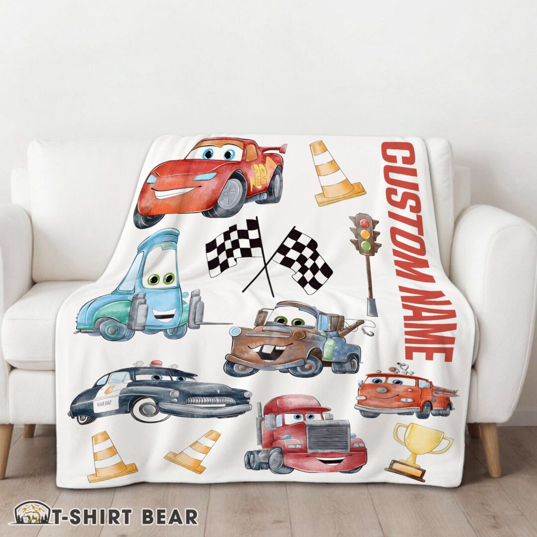 Cute Cartoon Pixar Cars Cute Character Blanket Fleece Customized Blanket