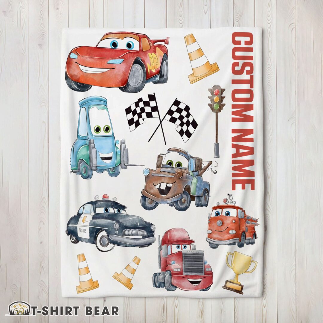 Cute Cartoon Pixar Cars Cute Character Blanket Fleece Customized Blanket