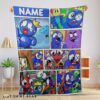 Cute Cartoon Rainbow Friends Roblox Blanket Fleece Customized Blanket