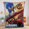 Cute Cartoon Sonic With Friends Blanket Fleece Customized Blanket