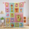 Cute Chibi Animals Blanket Customized Blanket