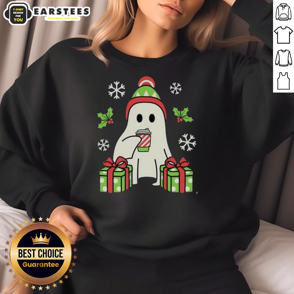 cute-christmas-ghost-sweatshirt Adorable Cute Christmas Ghost Sweatshirt featuring a playful ghost design perfect for festive holiday wear.