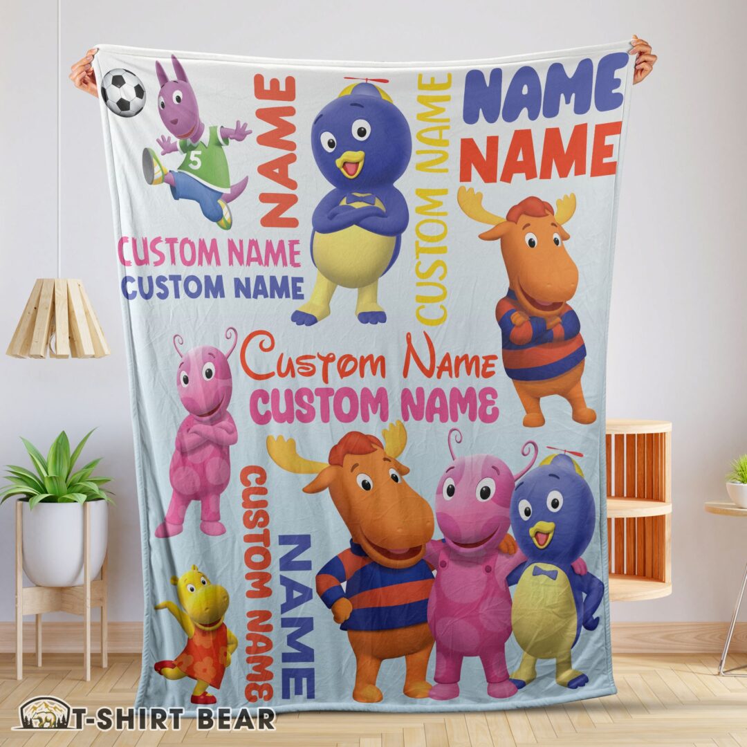 Cute Cute Backyardigans Characters Blanket Fleece Customized Blanket