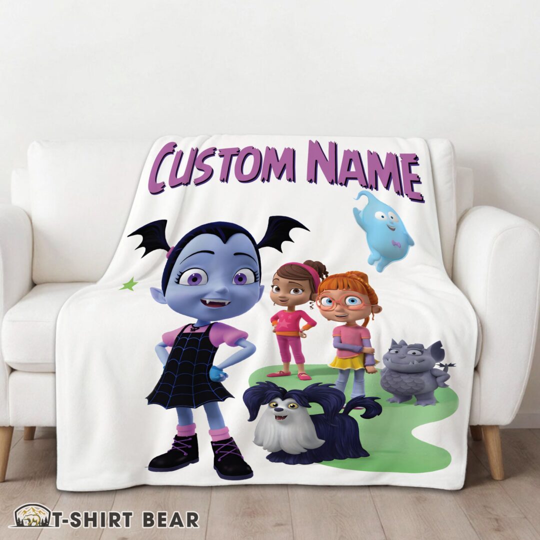 Cute Cute Vampirina & Friends Blanket Fleece Customized Blanket