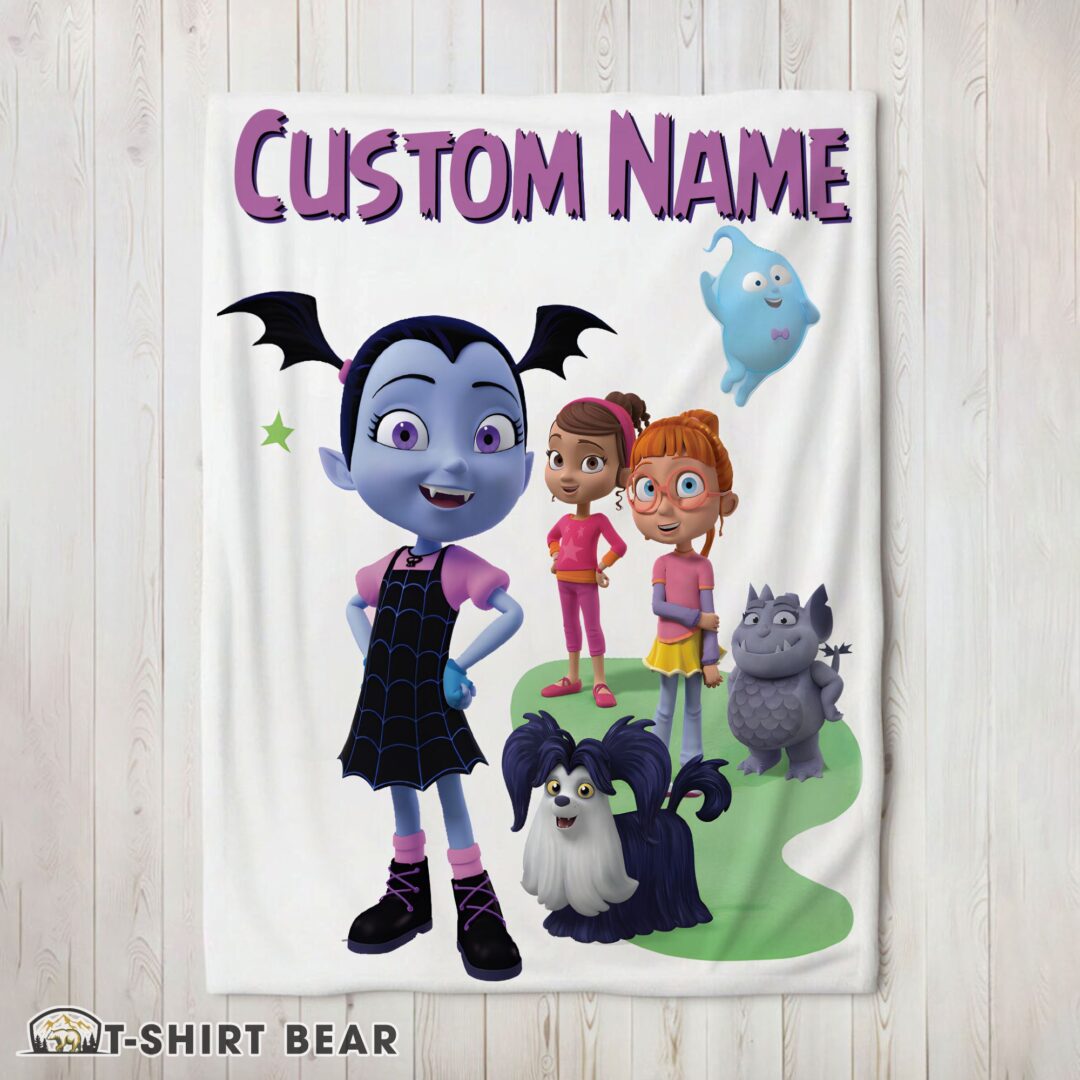 Cute Cute Vampirina & Friends Blanket Fleece Customized Blanket