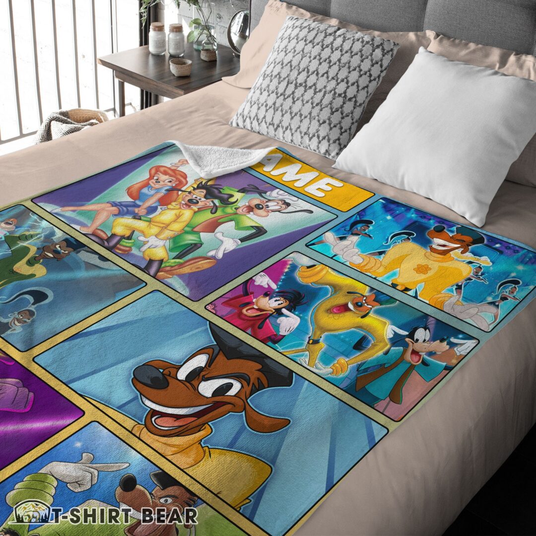 Cute Disney A Goofy Movie Max Goof & Powerline Blanket Fleece Customized Blanket-mk-03