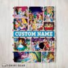 Cute Disney Alice In Wonderland Adventure Collage Blanket Fleece Customized Blanket