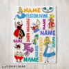 Cute Disney Alice In Wonderland All Character Blanket Fleece Customized Blanket