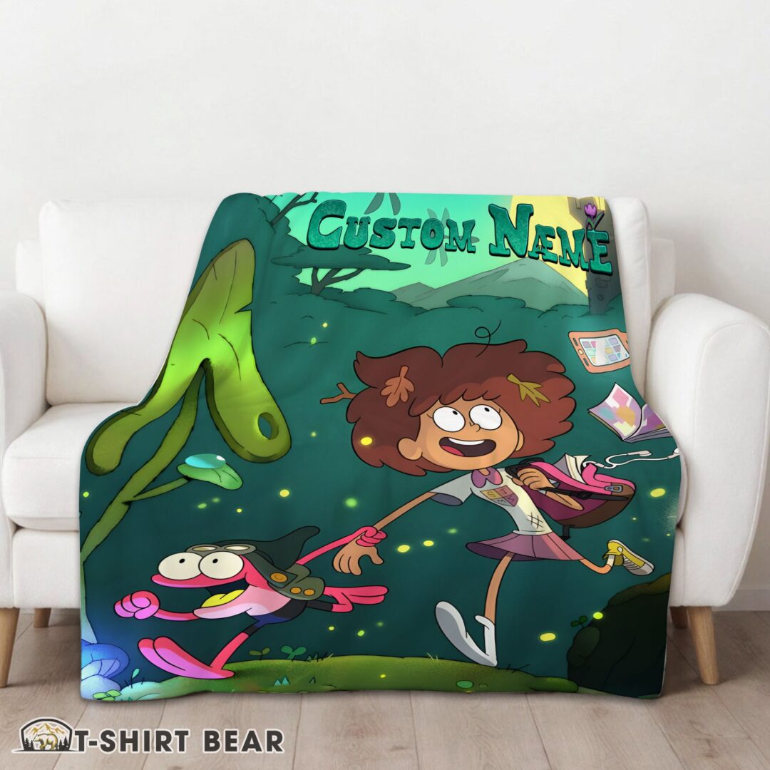 Cute Disney Amphibia Adventure Blanket Fleece Customized Blanket