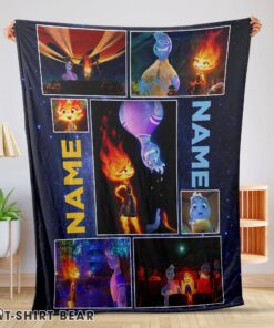 Cute Disney Cartoon Elemental Blanket Fleece Customized Blanket