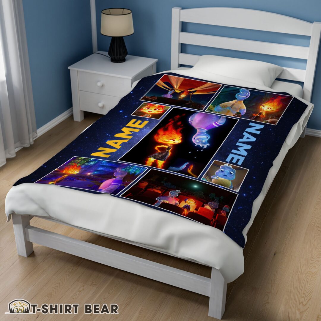 Cute Disney Cartoon Elemental Blanket Fleece Customized Blanket-mk-02