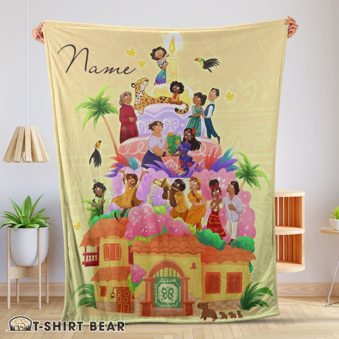 Cute Disney Cartoon Encanto Movie Blanket Customize Blanket