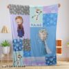 Cute Disney Cartoon Frozen Elsa Princess Anna Olaf Blanket Fleece Customized Blanket