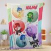 Cute Disney Cartoon Inside Out Blanket Fleece Customized Blanket