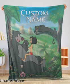 Cute Disney Cartoon JungleBook Tapestry Blanket Fleece Customized Blanket