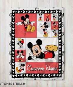 Cute Disney Cartoon Mickey Mouse Blanket Fleece Customized Blanket
