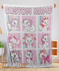 Cute Disney Cartoon The Aristocats Marie Blanket Customized Blanket