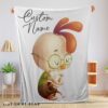 Cute Disney Chicken Little Meditative Pose Blanket Fleece Customized Blanket