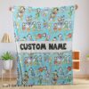 Cute Disney Donald Duck Daisy Huey Dewey Louie Blanket Fleece Customized Blanket