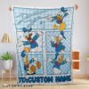 Cute Disney Donald Duck With Signature And Friends Donald Duck Moods Blanket Customize Blanket