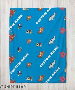 Cute Disney Finding Nemo & Dory Characters Blanket Fleece Customized Blanket