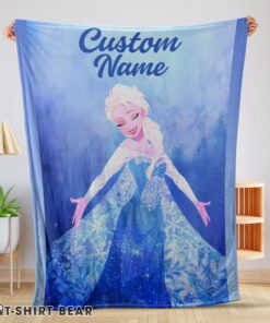 Cute Disney Frozen Magic Elsa Blanket Fleece Customized Blanket