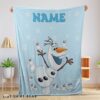 Cute Disney Frozen Olaf Dancing Blanket Fleece Customized Blanket