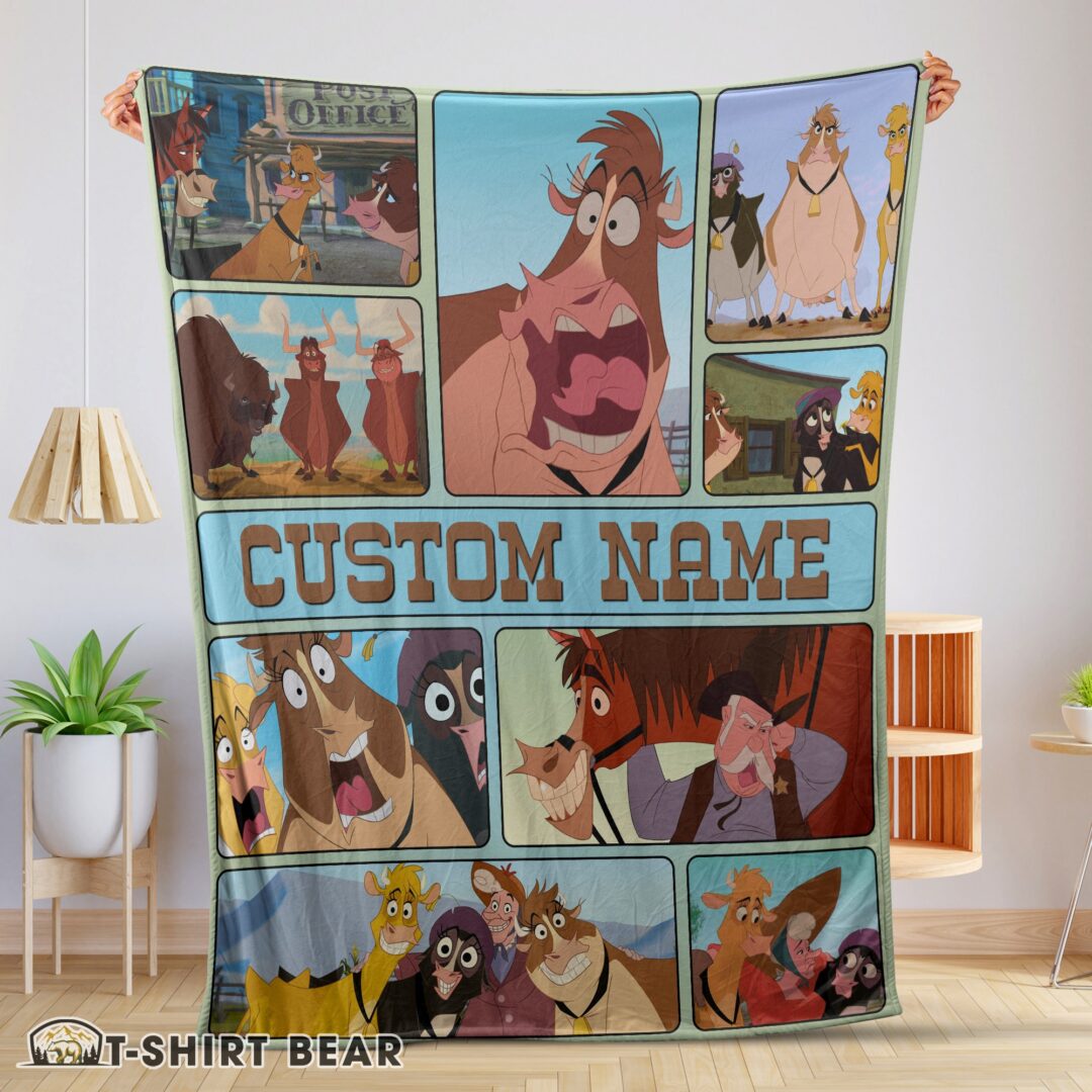 Cute Disney Home On The Range Poster Blanket Fleece Customized Blanket
