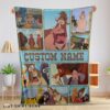 Cute Disney Home On The Range Poster Blanket Fleece Customized Blanket
