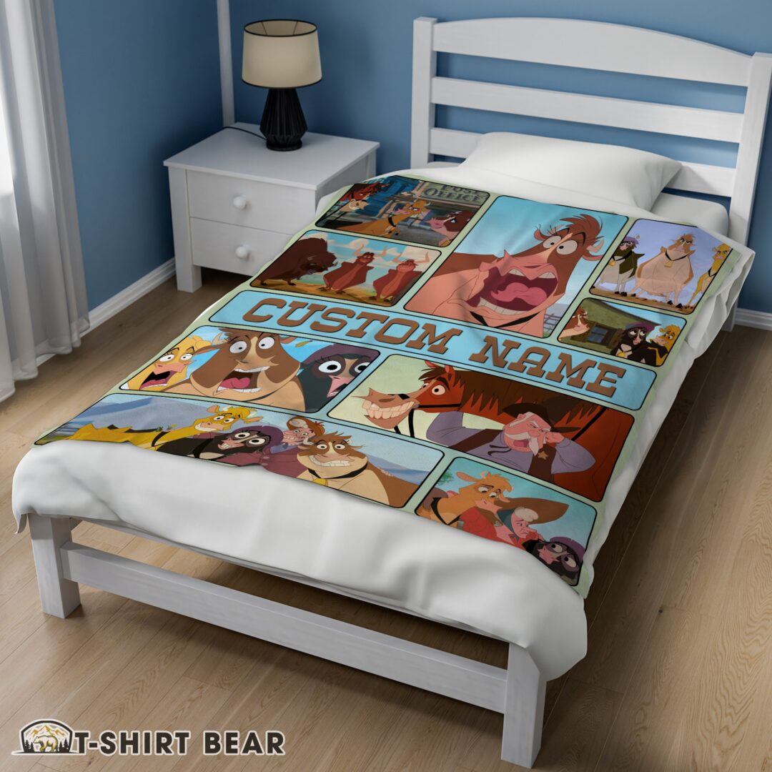 Cute Disney Home On The Range Poster Blanket Fleece Customized Blanket