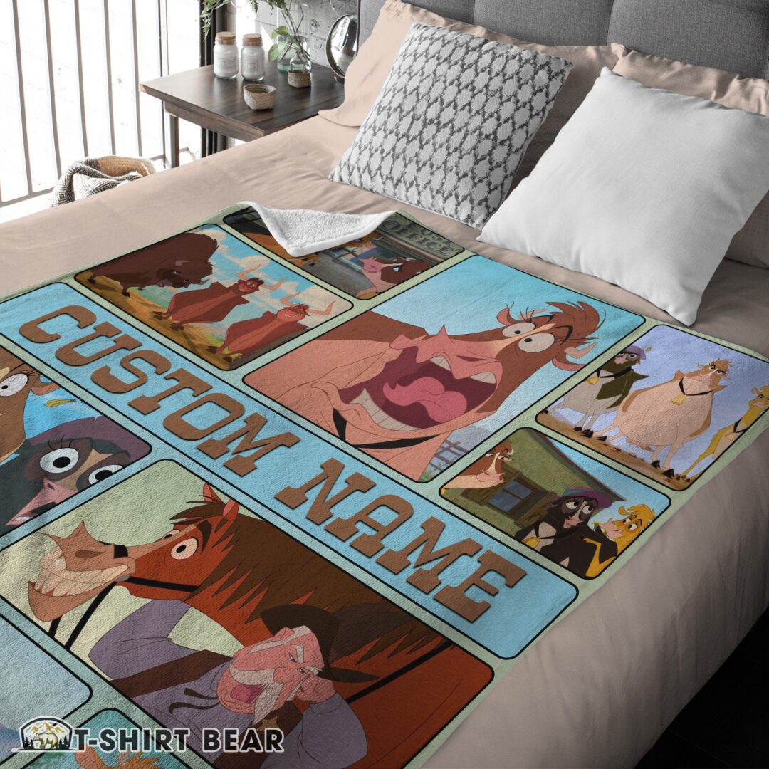 Cute Disney Home On The Range Poster Blanket Fleece Customized Blanket