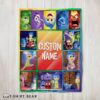 Cute Disney Inside Out Colorful Collage Blanket Fleece Customized Blanket