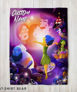 Cute Disney Inside Out Family Unite Blanket Fleece Customized Blanket