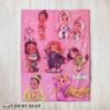 Cute Disney Kids Princess Sketches Blanket Fleece Customized Blanket