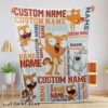 Cute Disney Kiff Chatterley & Barry Buns Blanket Fleece Customized Blanket