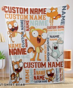 Cute Disney Kiff Chatterley & Barry Buns Blanket Fleece Customized Blanket