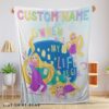 Cute Disney Long Hair Princess Rapunzel Princess Blanket Fleece Customized Blanket