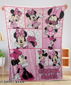 Cute Disney Minnie Mouse And Friends Minnie Mouse Moods Blanket Customize Blanket