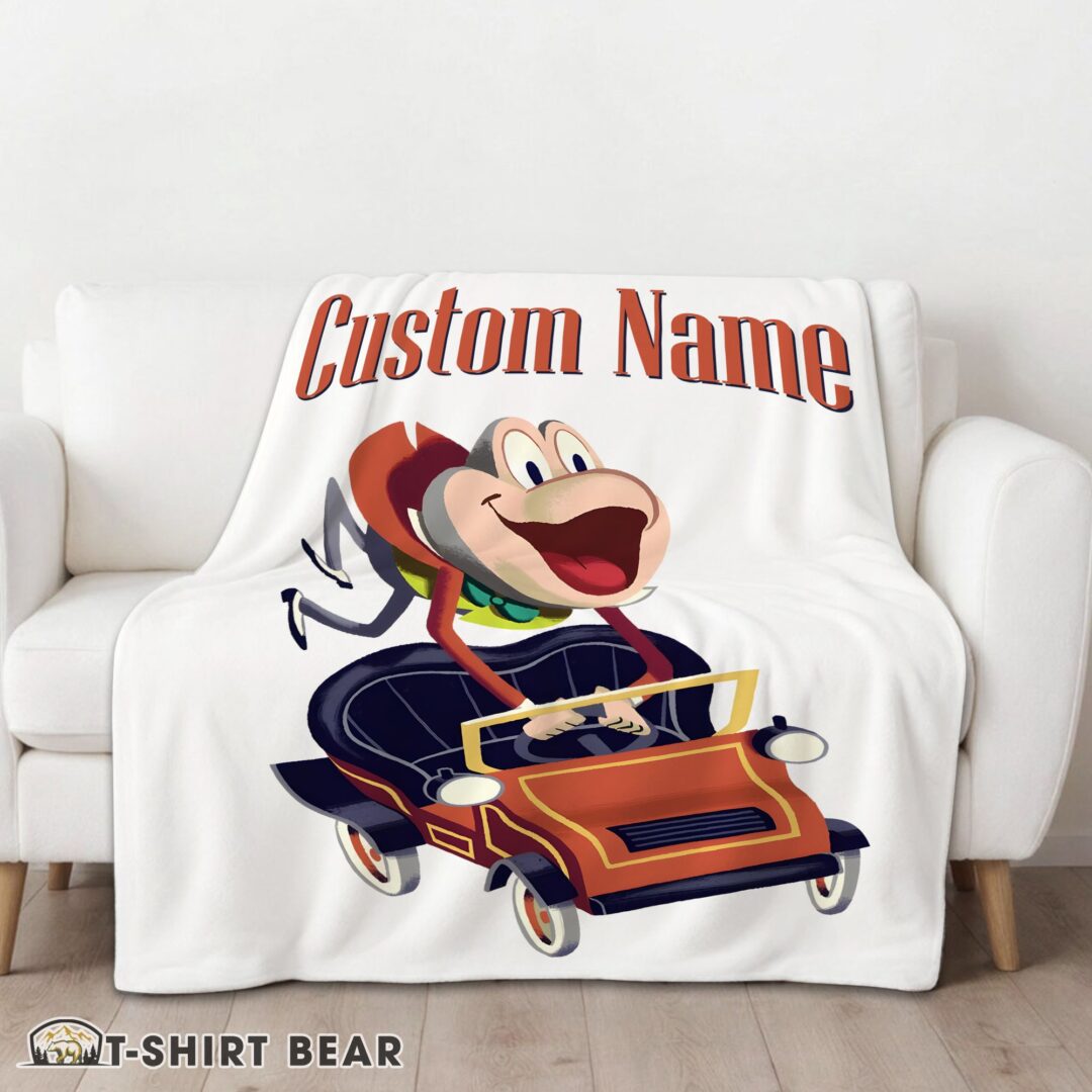Cute Disney Mr Toad Vintage Cartoon Blanket Fleece Customized Blanket