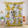 Cute Disney Pluto Dog And Friends Pluto Dog Moods Blanket Customize Blanket