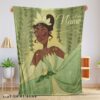 Cute Disney Princess Tiana Blanket Fleece Customized Blanket