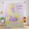 Cute Disney Rapunzel Blanket Fleece Customized Blanket