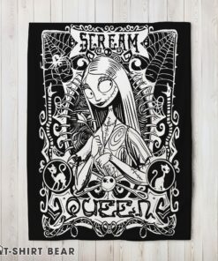 Cute Disney The Nightmare Before Christmas Sally Scream Queen Blanket Fleece Customized Blanket
