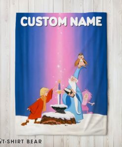 Cute Disney The Sword In The Stone Magic And Wonder Blanket Fleece Customized Blanket
