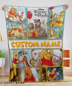 Cute Disney Winnie The Pooh With Friends Blanket Fleece Customized Blanket